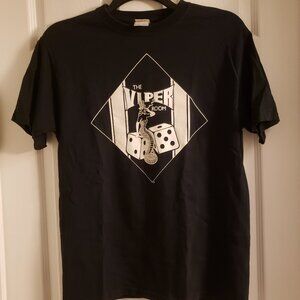 Vintage 2-Side Viper Room T-Shirt Sunset Blvd LA Club Venue Johnny Depp Black